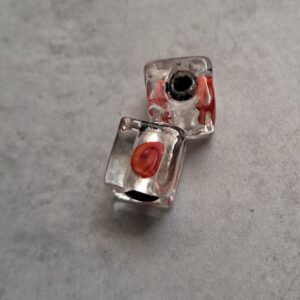 kraal folieglas vierkant 10 mm x 10 mm