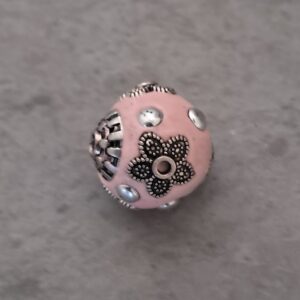 kraal bohemian licht roze 14 mm