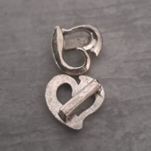 leerschuiver zilver hart 19 mm x 19 mm
