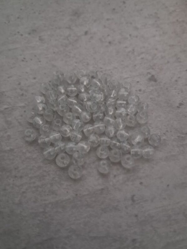 glaskraal transparant 4 mm 100 stuks