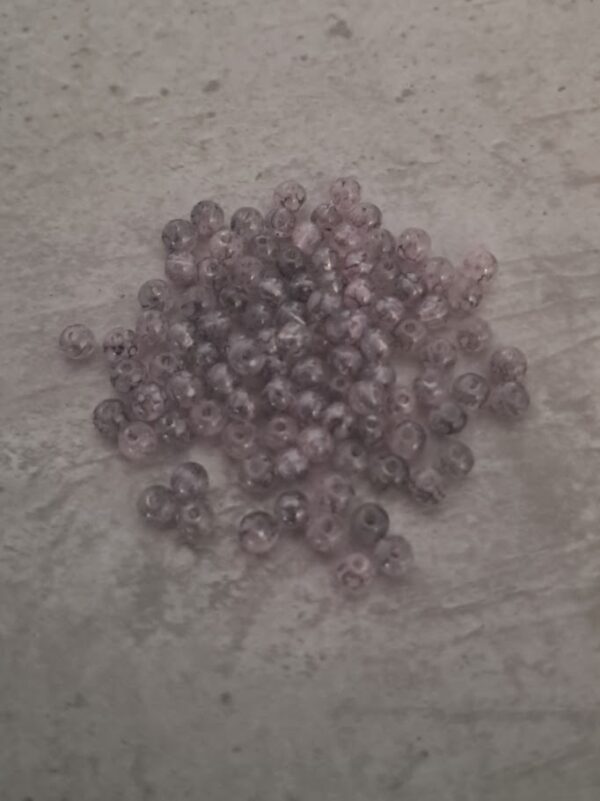 glaskraal licht rose 4 mm 100 stuks