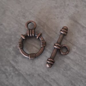 kapitelsluiting brons rond 20 mm