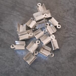 veterklem zilver 7 mm x 5 mm 20 stuks