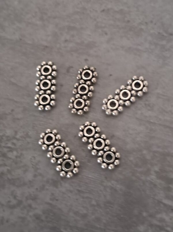 verdeler zilver 3 gats 15 mm x 6 mm 5 stuks