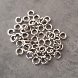 buigring zilver 4 mm 50 stuks