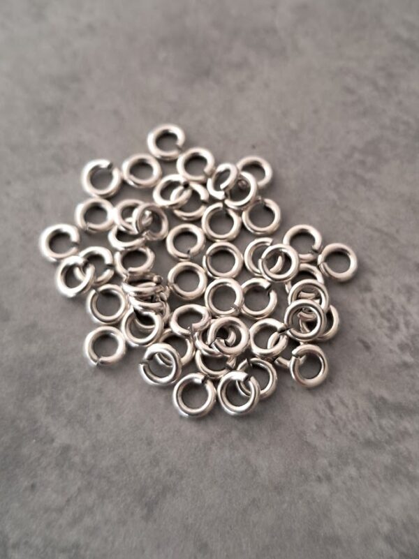 buigring zilver 4 mm 50 stuks