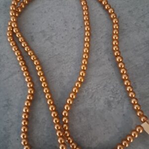 glasparel goud 6 mm streng ongeveer 155 stuks