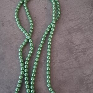 glasparel groen 6 mm streng ongeveer 155 stuks