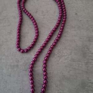 glasparel fuchsia 6 mm streng ongeveer 155 stuks