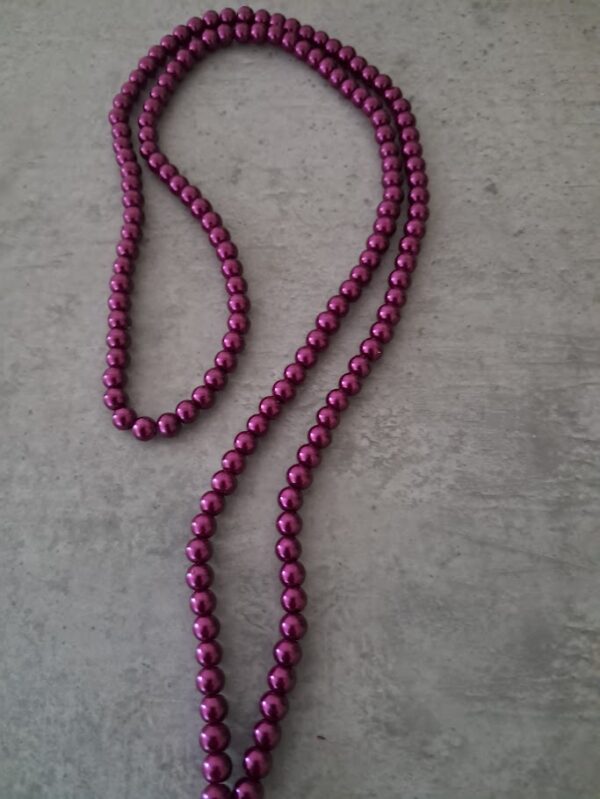 glasparel fuchsia 6 mm streng ongeveer 155 stuks