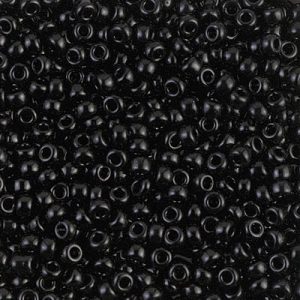 401 miyuki rocailles 6/0 opaque black