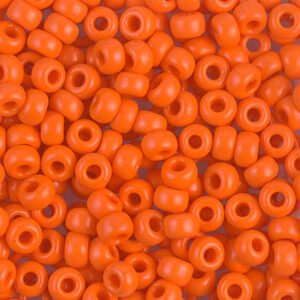 406 miyuki rocailles 6/0 opaque orange