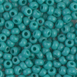 412 miyuki rocailles 6/0 opaque turquoise green