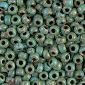 4514 miyuki rocailles 6/0 opaque picasso turquoise blue