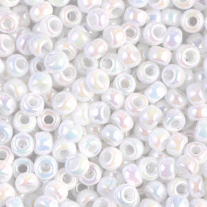 471 miyuki rocailles 6/0 opaque AB white