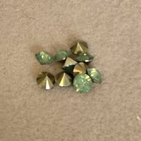 puntsteen licht groen 6 mm 10 stuks