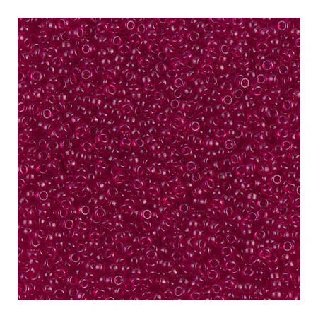 1406 miyuki rocailles 8/0 transparant dyed fuchsia