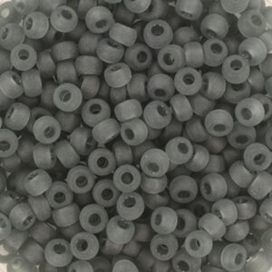152F miyuki rocailles 8/0 matte transparent grey