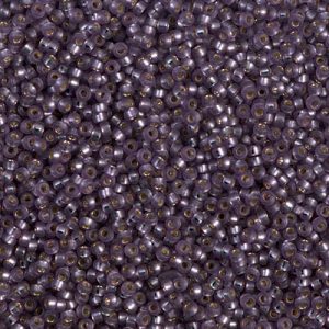 1655 miyuki rocailles 15/0 silverlined matte dyed mulberry