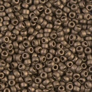2006 miyuki rocailles 15/0 metallic mat dark bronze