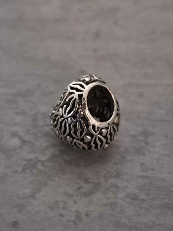 kraal zilver pandora style hart met mond 12 mm x 10 mm