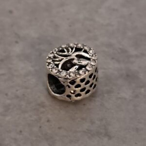 kraal zilver pandora style levensboom 10 mm x 8 mm