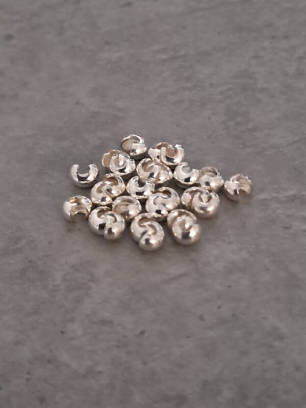 knijpkraalverberger zilver 2 mm 25 stuks