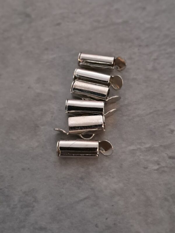 slide end tube zilver 9 mm 6 stuks