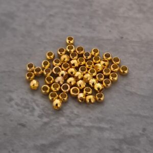 knijpkraal goud 1 mm 55 stuks