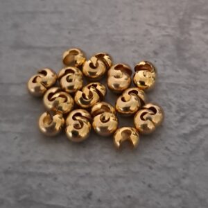 knijpkraalverberger goud 4 mm 24 stuks