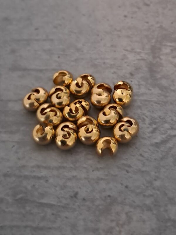 knijpkraalverberger goud 4 mm 24 stuks