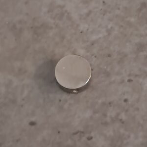 kraal zilver rond 8 mm