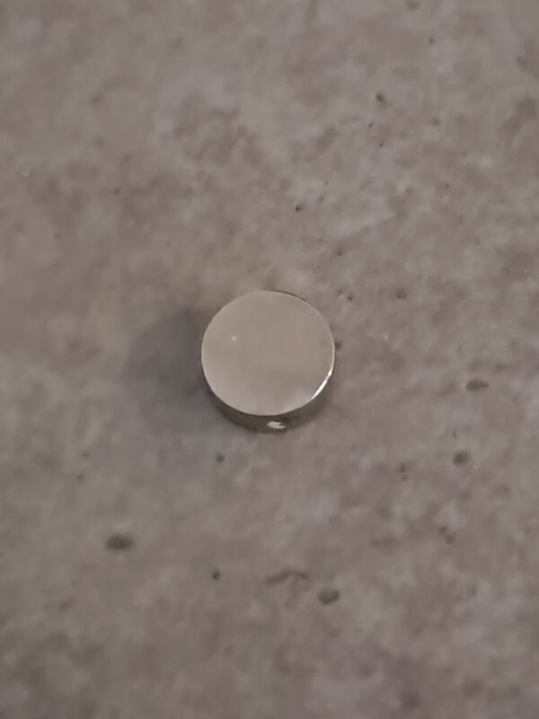 kraal zilver rond 8 mm