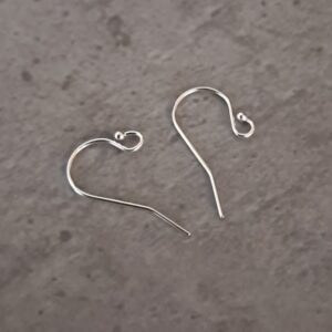 oorhaakje sterling zilver 925 met bolletje 21 mm per paar