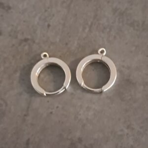 creolen sterling zilver 925 14 mm x 12 mm per paar