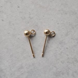oorsteker 14 kt. gold filled  3 mm per paar