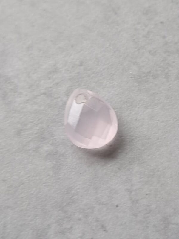 briolet rozenkwarts drop 9 mm x 11 mm