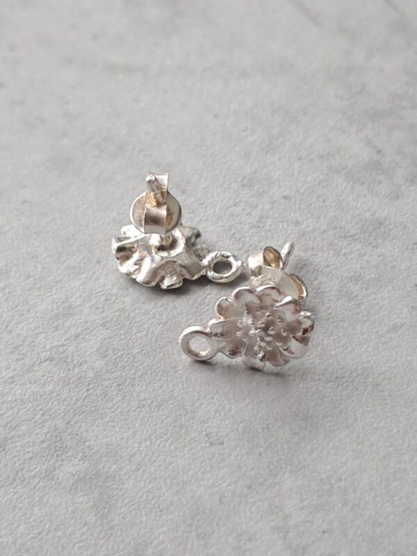 oorsteker sterling zilver 925 bloem per paar