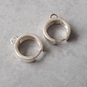 creolen sterling zilver 925 met ring 13 mm per paar