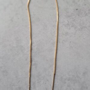 oorsteker threader 14 kt. gold filled 8 cm per paar