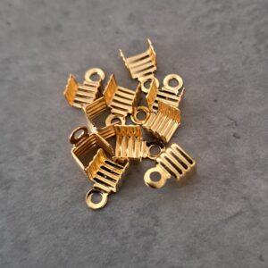 veterklem goud 8 mm x 5 mm 10 stuks