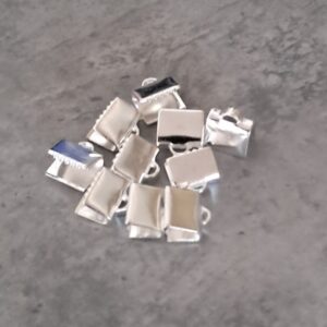 veterklem zilver 7 mm x 8 mm 10 stuks