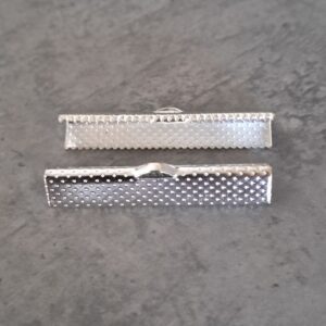 veterklem zilver 34 mm x 5 mm 2 stuks