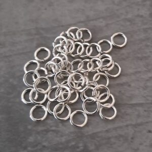 buigring zilver 5 mm 50 stuks