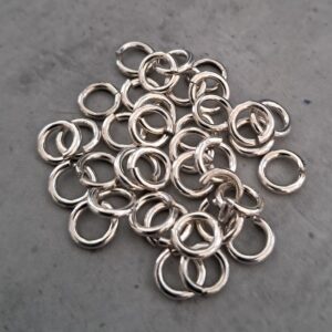 buigring zilver 8 mm 35 stuks