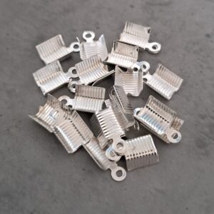veterklem zilver 11 mm x 5 mm 20 stuks