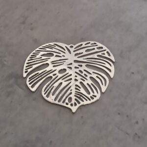 bedel zilver filigraan blad 30 mm x 30 mm