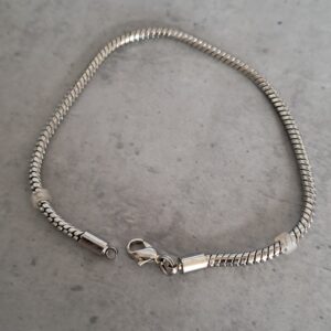 armband pandora style met karabijnsluiting 18 cm