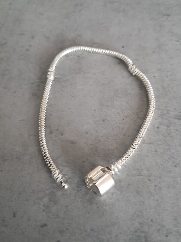 armband pandora style met clicksluiting 17 cm