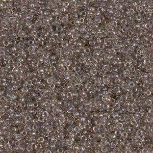2195 miyuki rocailles 15/0 taupe lined AB crystal